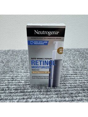 Neutrogena Rapid Wrinkle Repair Retinol Moisturizer Sunscreen SPF 30 Exp 12/27